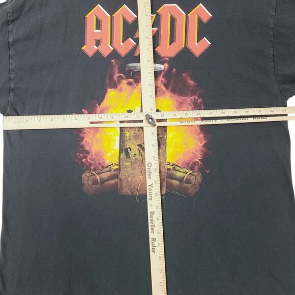 AC/DC TNT Graphic Black Tee Shirt Live Nation Rock, Mens Size L - Picture 4 of 5